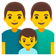 👨‍👨‍👦 Emoji Familia: Hombre, Hombre, Niño en Google 15.0.
