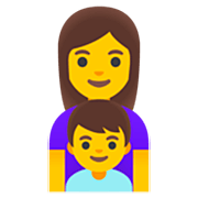 Émoji 👩‍👦 Famille : Femme Et Garçon sur Google 15.0.