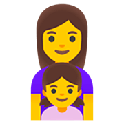 👩‍👧 Emoji Familia: Mujer Y Niña en Google 15.0.