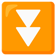 ⏬ Emoji Triángulo Doble Hacia Abajo en Google 15.0.