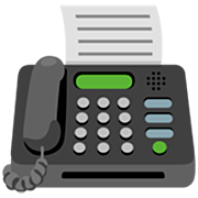 Emoji 📠 Fax su Google 15.0.