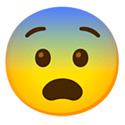 Emoji 😨 Faccina Impaurita su Google 15.0.