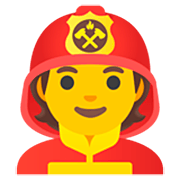 Emoji 🧑‍🚒 Pompiere su Google 15.0.