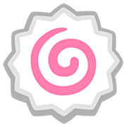 Emoji 🍥 Tortino Di Pesce A Spirale su Google 15.0.