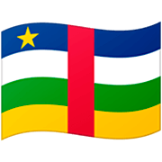 Flagge: Zentralafrikanische Republik Google 15.0.