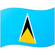 Émoji 🇱🇨 Drapeau : Sainte-Lucie sur Google 15.0.