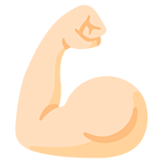 💪🏻 Emoji Bíceps Flexionado: Tono De Piel Claro en Google 15.0.
