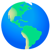 Émoji 🌎 Globe Tourné Sur Les Amériques sur Google 15.0.
