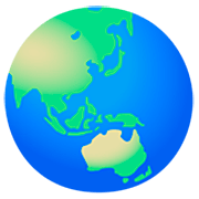 🌏 Emoji Globo Terráqueo Mostrando Asia Y Australia en Google 15.0.