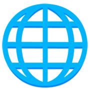 🌐 Emoji Globus mit Meridianen Google 15.0.