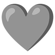 🩶 Emoji Corazón Gris en Google 15.0.