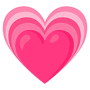 Émoji 💗 Cœur Grandissant sur Google 15.0.