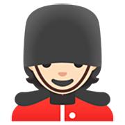 Emoji 💂🏻 Guardia: Carnagione Chiara su Google 15.0.