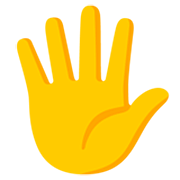 Mão Aberta Com Os Dedos Separados Google 15.0.
