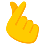 Emoji 🫰 Mano Con İndice E Pollice İncrociati su Google 15.0.