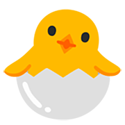 Emoji 🐣 Pulcino Che Nasce su Google 15.0.