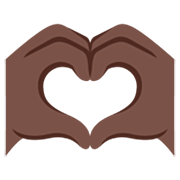 🫶🏿 Emoji Herz Hände: dunkle Hautfarbe Google 15.0.
