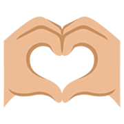 🫶🏼 Emoji Manos De Corazon: Tono De Piel Claro Medio en Google 15.0.