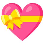 Émoji 💝 Cœur Avec Ruban sur Google 15.0.