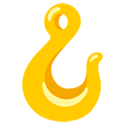 Emoji 🪝 Gancio su Google 15.0.