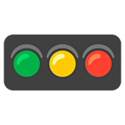 Émoji 🚥 Feu Tricolore Horizontal sur Google 15.0.