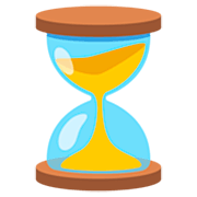 ⏳ Emoji Reloj De Arena Con Tiempo en Google 15.0.