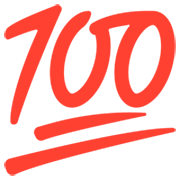 Emoji 💯 100 Punti su Google 15.0.