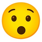 😯 Emoji verdutztes Gesicht Google 15.0.