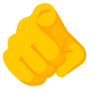 Emoji 🫵 İndice Che Punta Allo Spettatore su Google 15.0.