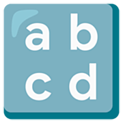 🔡 Emoji Eingabesymbol lateinische Kleinbuchstaben Google 15.0.