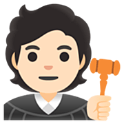 Emoji 🧑🏻‍⚖️ Giudice: Carnagione Chiara su Google 15.0.