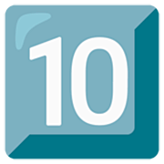 Émoji 🔟 Touches : 10 sur Google 15.0.