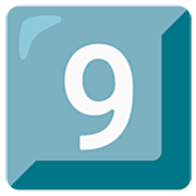 Emoji 9️⃣ Tasto: 9 su Google 15.0.