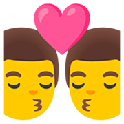Emoji 👨‍❤️‍💋‍👨 Bacio Tra Coppia: Uomo E Uomo su Google 15.0.