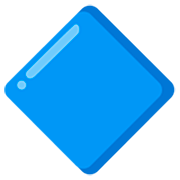Émoji 🔷 Grand Losange Bleu sur Google 15.0.