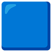 Émoji 🟦 Carré Bleu sur Google 15.0.