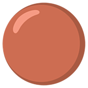 Emoji 🟤 Cerchio Marrone su Google 15.0.