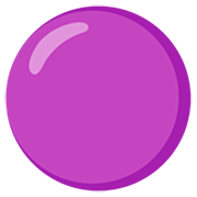 Émoji 🟣 Disque Violet sur Google 15.0.
