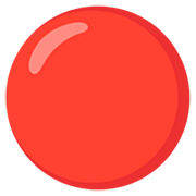 🔴 Emoji Círculo Rojo Grande en Google 15.0.
