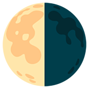 Emoji 🌗 Ultimo Quarto Di Luna su Google 15.0.