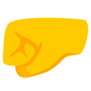 Emoji 🤛 Pugno A Sinistra su Google 15.0.