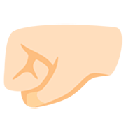 Emoji 🤛🏻 Pugno A Sinistra: Carnagione Chiara su Google 15.0.
