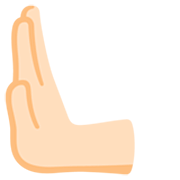 🫷🏻 Emoji Mão A Empurrar Para A Esquerda: Pele Clara na Google 15.0.