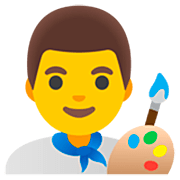 👨‍🎨 Emoji Artista Hombre en Google 15.0.