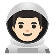 Émoji 👨🏻‍🚀 Astronaute Homme : Peau Claire sur Google 15.0.