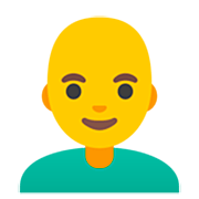 Emoji 👨‍🦲 Uomo: Calvo su Google 15.0.