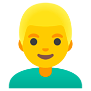 👱‍♂️ Emoji Mann: blond Google 15.0.