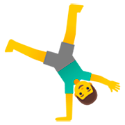 Emoji 🤸‍♂️ Uomo Che Fa La Ruota su Google 15.0.