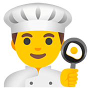 Émoji 👨‍🍳 Cuisinier sur Google 15.0.
