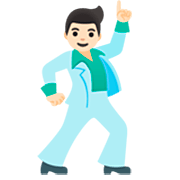 🕺🏻 Emoji Homem Dançando: Pele Clara na Google 15.0.